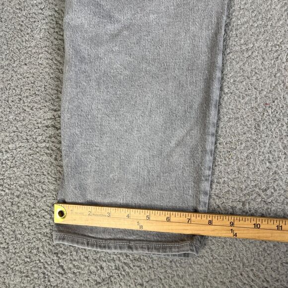 Old Navy Vintage Slim Jeans Womens 22 Grey High Rise Straight  Denim Zip Fly NEW - Picture 11 of 12